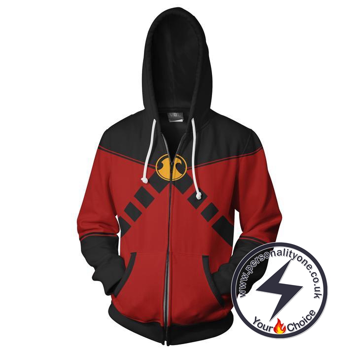 Red Robin Tim Drake Hoodie Jacket